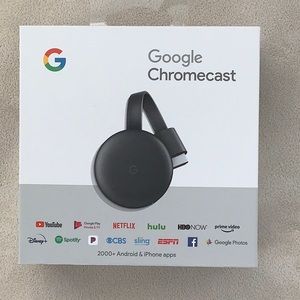 Google - Chromecast Streaming Media Player - Charcoal 3rd generation